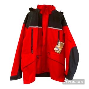 Viking Mens Size 3XL Tempest Tri-Zone Jacket Red Black Zip Up BNWT 858JBR